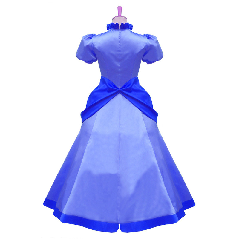 G583 Blue Sissy Maid Dress Super Mario Bros Peach Princess Dress Medium size