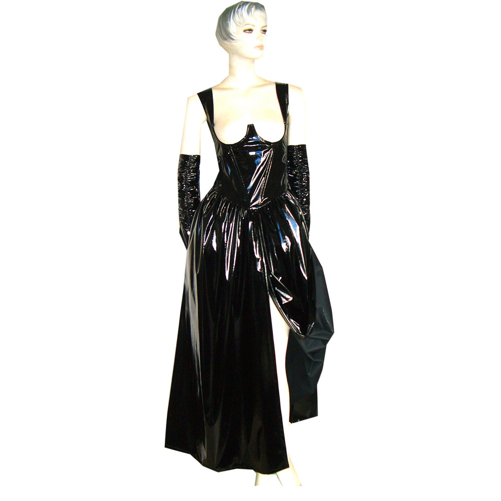 US$ 129.00 - fondcosplay O Dress The Story Of O With Bra Black thin Pvc ...