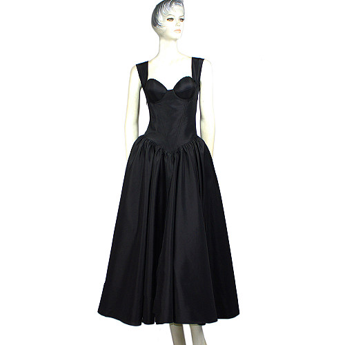fondcosplay O Dress The Story Of O With Bra nude breasted black red Taffeta Cosplay Costume CD/TV[G1333]