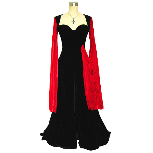 fondcosplay O Dress The Story Of O With Bra Velvet nude breasted Dress Cosplay Costume CD/TV[G364]