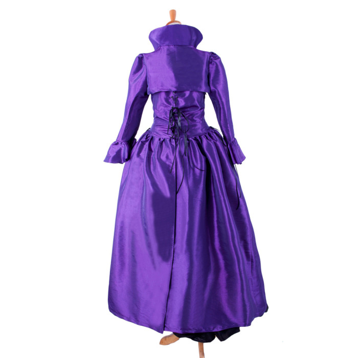 fondcosplay O dress the Story of O with bra purple taffeta outfit cosplay costume CD/TV[G1573]