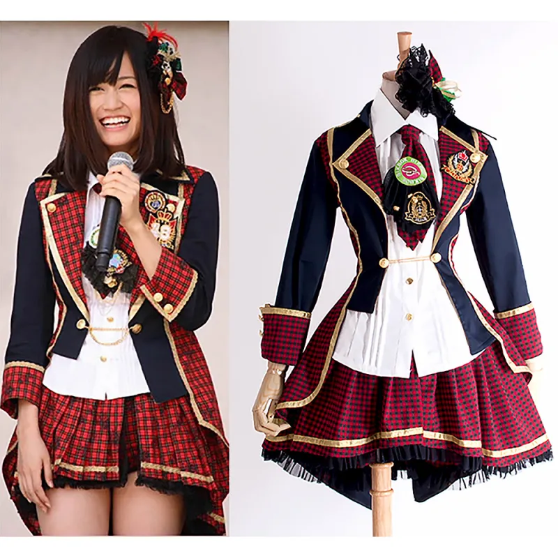 Japan'S Singing Group Akb48 Team Atsuko Maeda Dress Outfit Cosplay Costume Custom-Made[G674]