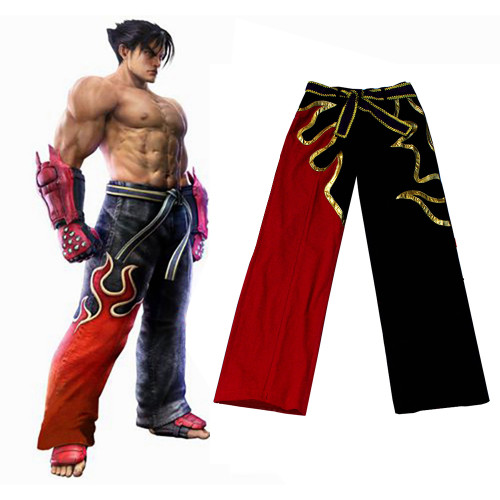 Tekken Jin Kayama Trousers Pants Game Cotton Cosplay Costume Custom-Made[G536]