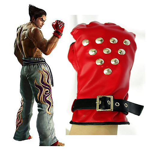 Tekken Kazuya Mishima Gloves Game Cosplay Costume Custom-Made[G576]