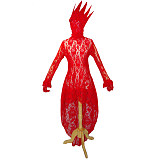 Lady Gaga  Red Lace Dress Cosplay Costume Tailor-Made[G1063]
