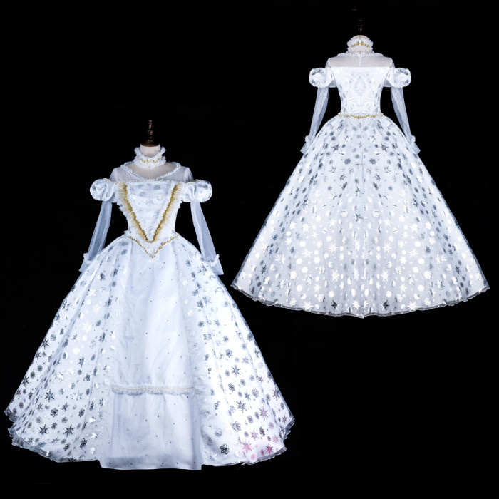 Alice In Wonderland The White Queen Dress Moive Cosplay Costume Tailor-Made[G1474]