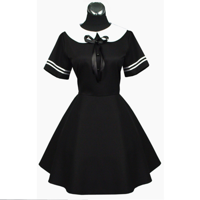 Sissy Maid Dress Japanese School Girl Uniform Cosplay Costume Talior-Made[G036]
