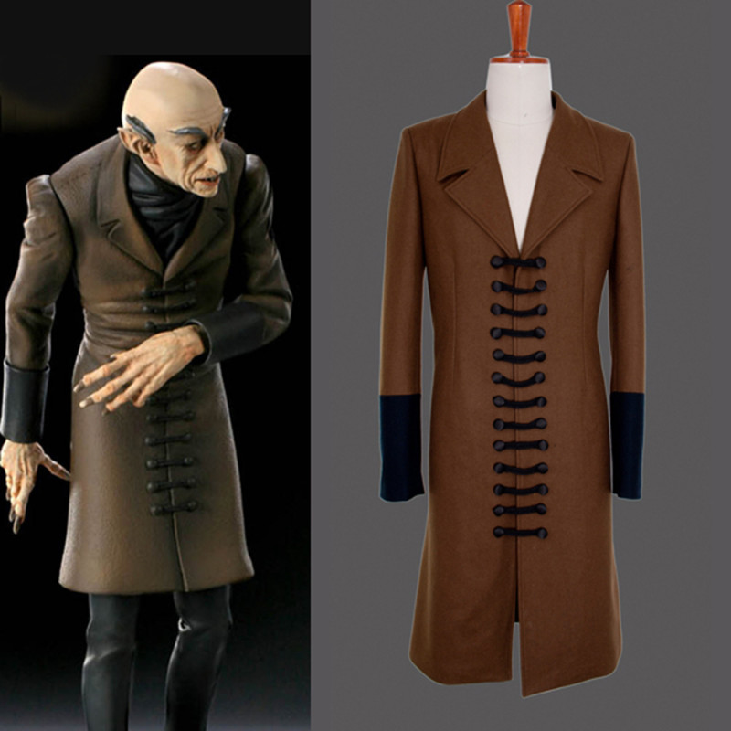 Nosferatu Phantom Der Nacht The Wool Coat Movie Costume Cosplay Custom-Made[G862]