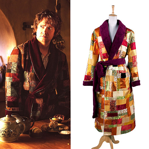The Hobbit Desolation Of Smaug Bilbo Night Robe Costume Cosplay Tailor-Made[G1339]