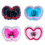 Handmade Sissy Maid Heart Hood in Satin or PVC – Custom Frilly Headpiece with Lockable Option [B002]