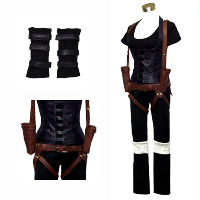 Resident Evil Afterlife Alice Suit the shirt and pants with the white knee[G541]