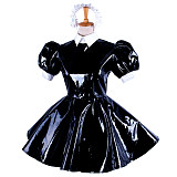 Custom Handmade Heavy PVC Sissy Maid Dress – Fetish Cosplay Uniform [G343]
