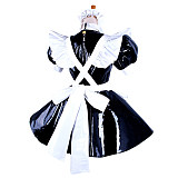 Custom Handmade Heavy PVC Sissy Maid Dress – Fetish Cosplay Uniform [G343]