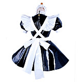 Custom Handmade Heavy PVC Sissy Maid Dress – Fetish Cosplay Uniform [G343]
