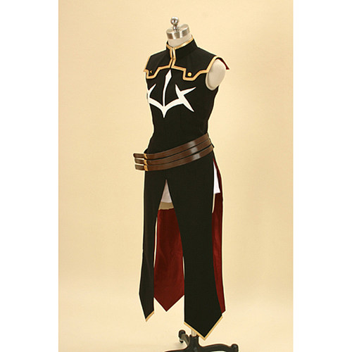 Suzaku Black Knights Uniform Cosplay Set in Uniform Fabric from Code Geass [CK698]