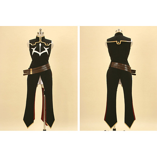 Suzaku Black Knights Uniform Cosplay Set in Uniform Fabric from Code Geass [CK698]