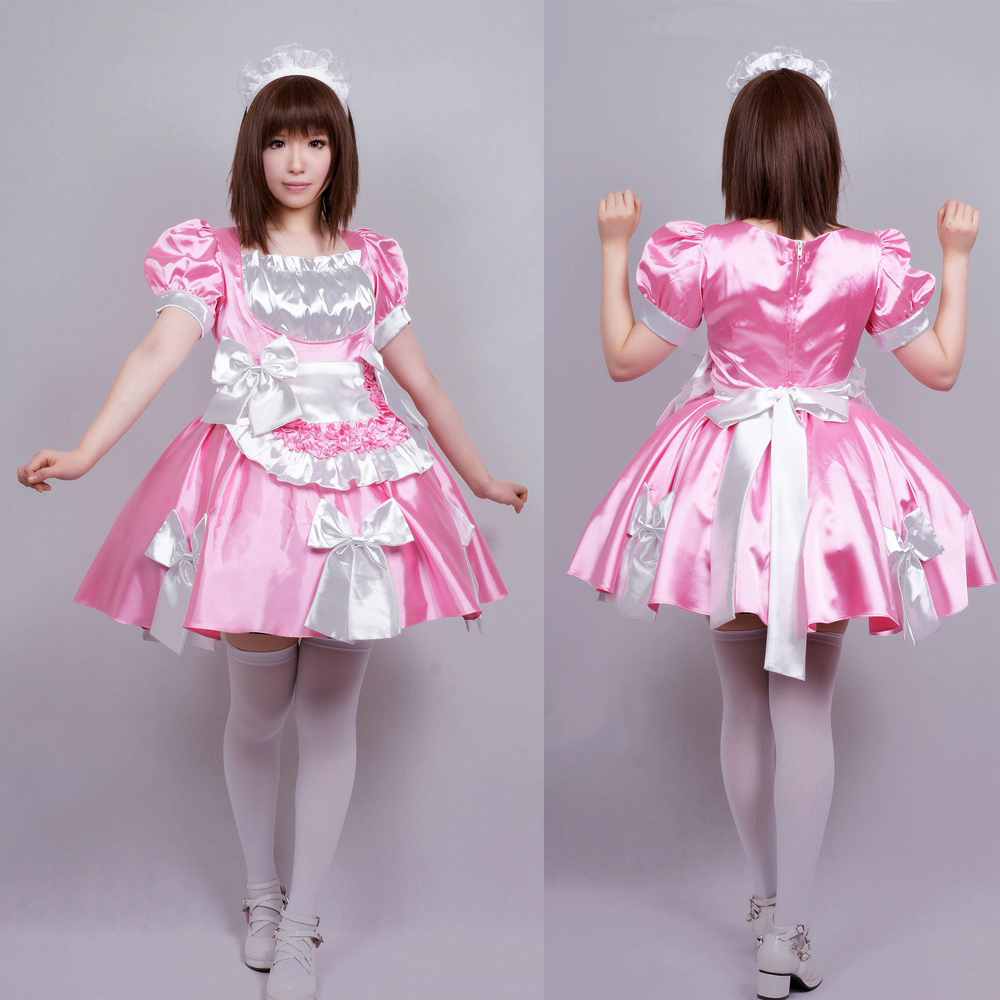 Frilly Pink Sissy Maid Dress main image 0