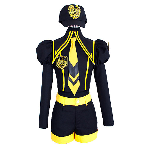 Megurine Luka Vocaloid Philosophy Cosplay Yellow Police Uniform Handmade [G869]