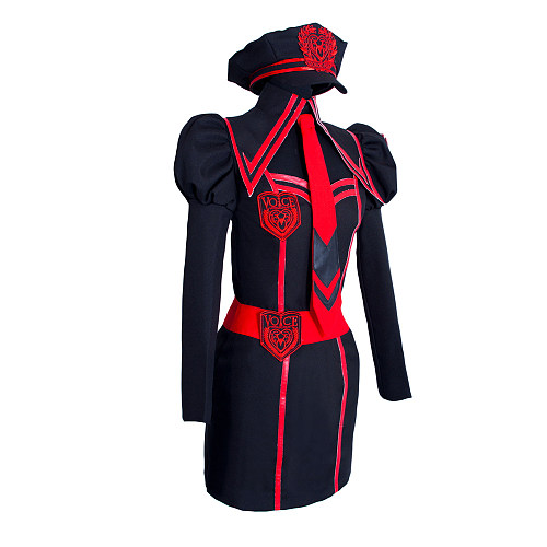 Megurine Luka Philosophy Cosplay Red Vocaloid Police Dress Handmade [G871]