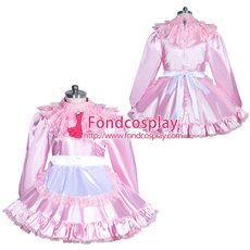 Fond Cosplay,High Quality Cosplay Costume,French Satin Sissy Maid Dress ...