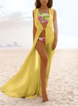 Strappy Sleeveless Light Long Beach Cover Up