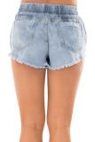Wash Distressed Ripped Denim Shorts Jeans