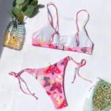 Women's New Butterfly 3D Print Split Bikini