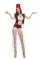 HAT   coat   linen   trousers (bottomless pants)   neck ornaments