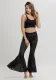 Black lace Beach Trousers