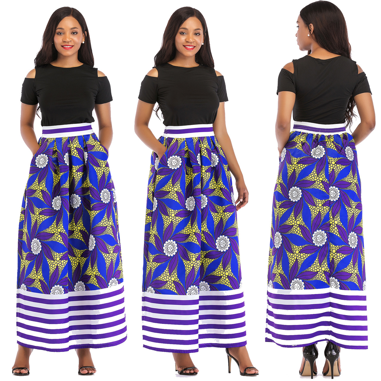 long skirt with short top party wear