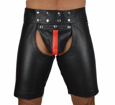 Leather Men Short pants