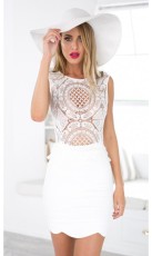 White lace top with skirts