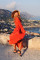 Red beach dress
