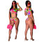Summer Printed Sexy Swimsuit Bikini Two-piece Set