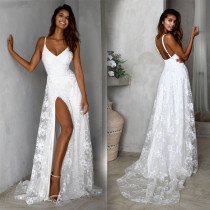 Sexy V-necktie lace dress