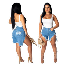 Fashionable Sexy Slender and Loose Jeans Shorts