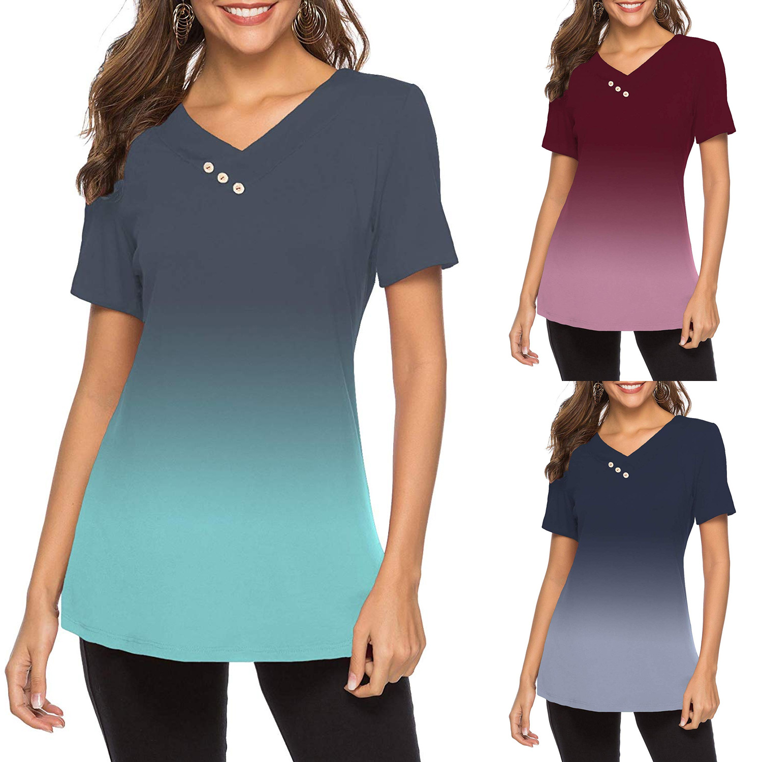 gradient colour t shirt