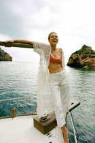 Beach net embroidered bikini sunscreen cardigan