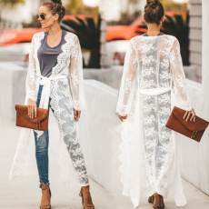 Lace embroidery holiday sunscreen cardigan