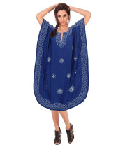 Beach Blouse Loose Embroidered Gown Vacation Beach Skirt