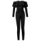 Fashion long sleeve dinner party Jumpsuits Full dress