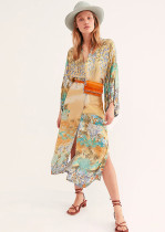Sunscreen cardigan with bikini beach hood