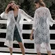 Beach Blouse with Butterfly Knot and Crochet