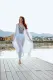 Chiffon embroidered robe beach skirt