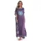 Dark purple embroidered bikini sunscreen skirt