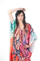 Printed robe bikini sunscreen shirt