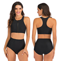 Sports vest split flat-angle bikini suit