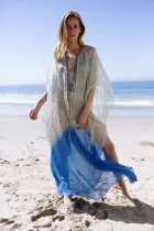 Chiffon collar lace loose beach skirt