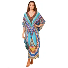 Rayon directional Print Bikini Beach skirt