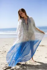 Chiffon collar lace loose beach skirt